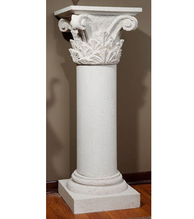 Custom Hand-Carved Stone Column