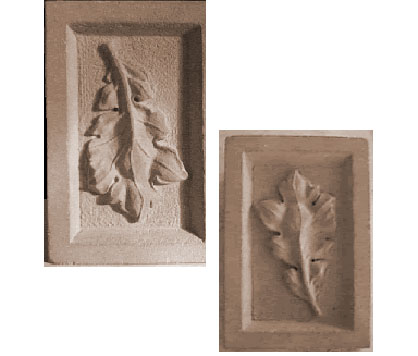 Custom Hand-carved Leaves Ornamentation